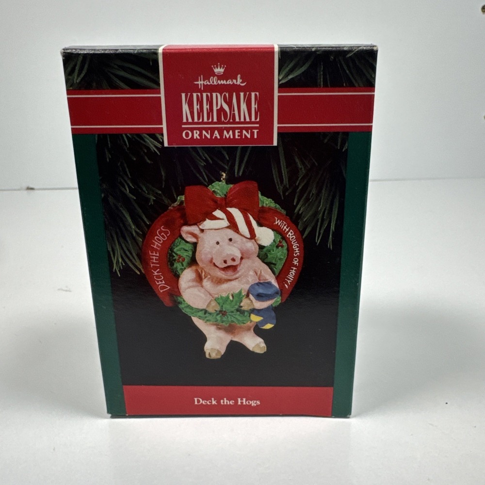Hallmark Ornament: 1992 Deck the‎ Hogs, QX5204